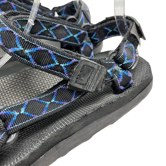 TEVA Ankle Strap Hiking Camping Fishing Sandals Black Purple Blue Men's Dad  11 - Picture 8 of 16
